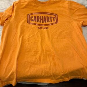 Men’s three XL Carhartt T-shirt with the word Carhartt on the front. Worn once.